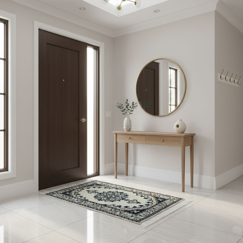 Tapete Persa Nain Bege Decorativo para Sala e Hall 63x41cm - Image 2
