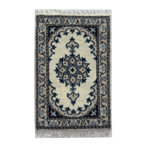 Tapete Persa Nain Bege Decorativo para Sala e Hall 63x41cm