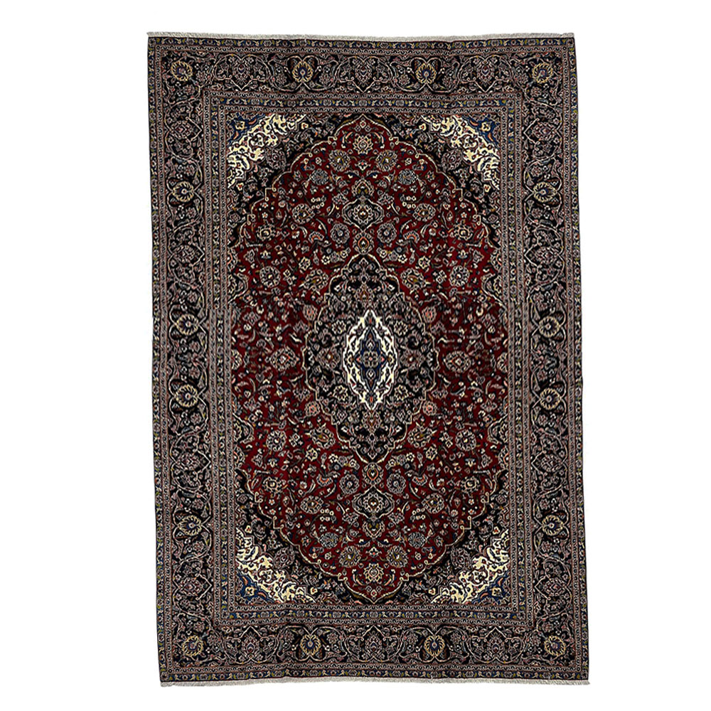 Tapete Persa Kashan Vermelho Elegância no Lar 4,10x2,95cm