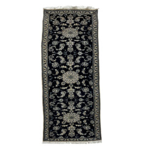 Passadeira Persa Nain Azul Escuro 0,80x2,88 m