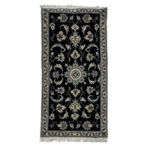 Passadeira Persa Nain Azul Escuro 0,70x1,40 m