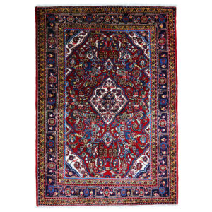 Tapete Persa Jozagan Vermelho Bem-Estar 1,58x1,10cm