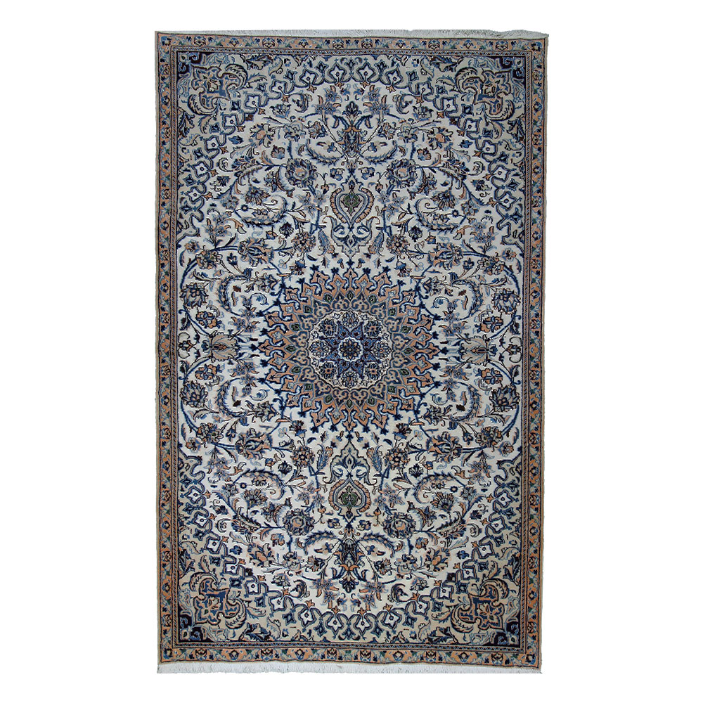 Tapete Persa Nain Bege 2,45x1,45 Conforto e Estilo