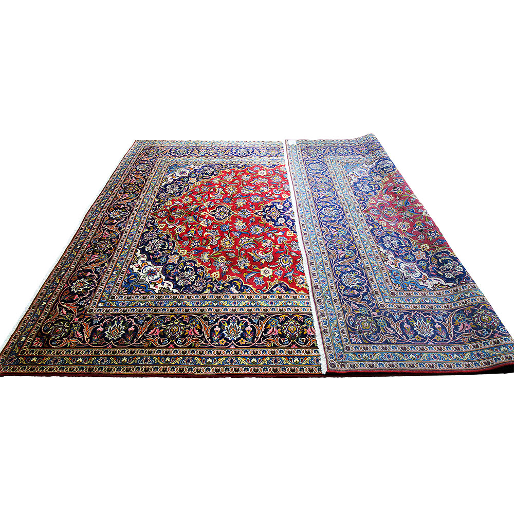 Tapete Persa Kashan Vermelho 3,55x2,50 Decorativo para Sala - Image 4