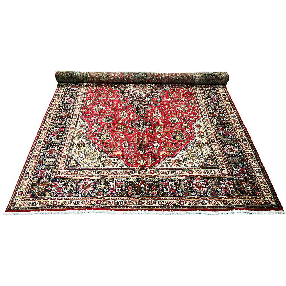 Tapete Persa Tabriz Vermelho 3,00x2,00 Decoração Sofisticada - Image 3