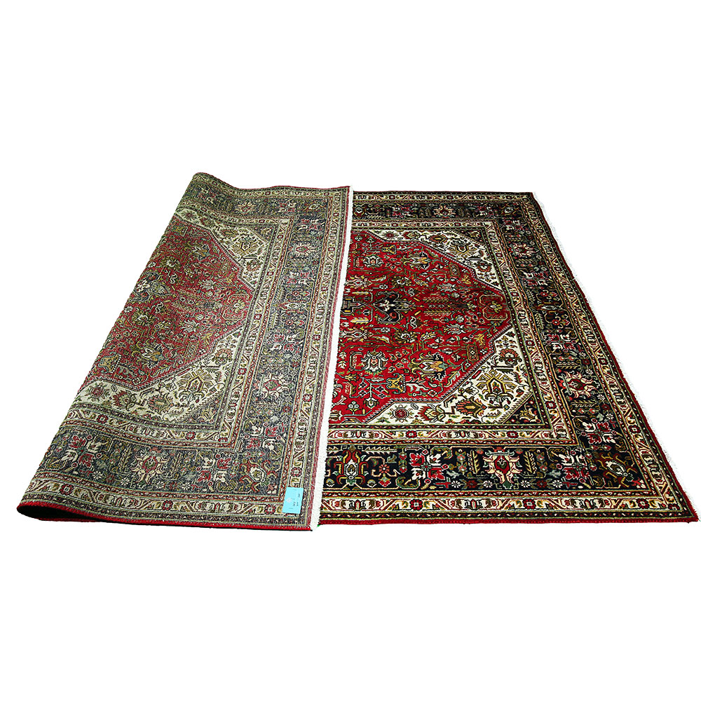 Tapete Persa Tabriz Vermelho 3,00x2,00 Decoração Sofisticada - Image 4