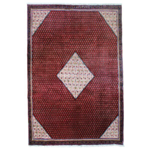 Tapete Persa Saraband Vermelho Decoração 3,05x2,00cm