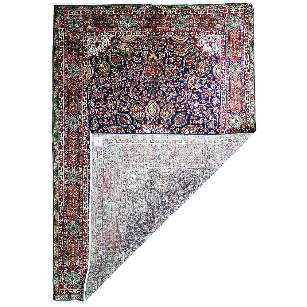 Tapete Persa Tabriz Azul 3,00x2,02 Decoração Sofisticada - Image 3