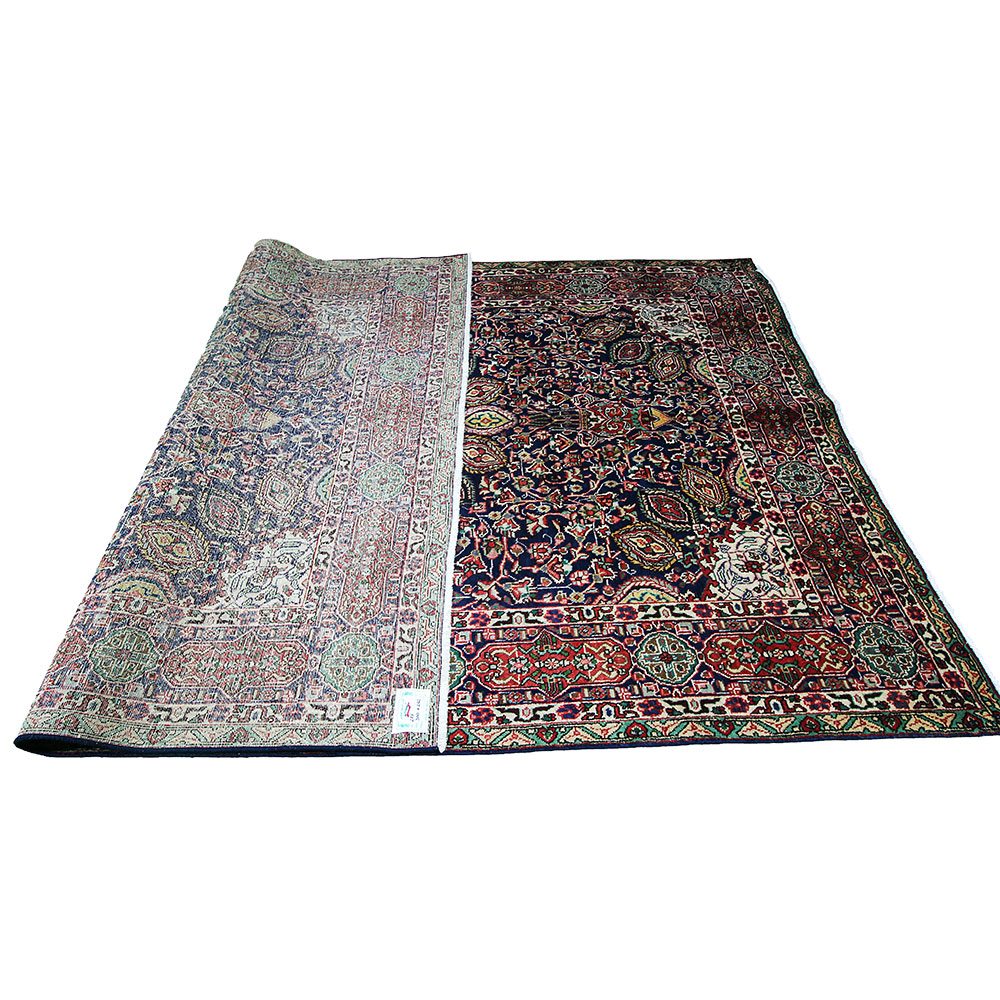 Tapete Persa Tabriz Azul 3,00x2,02 Decoração Sofisticada - Image 5