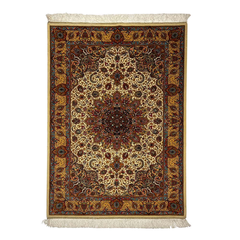 Tapete Qom Fios de Seda 1,50 X 1,00cm